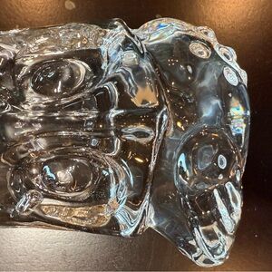 Vintage Scandinavian Art Glass Owl Figurine